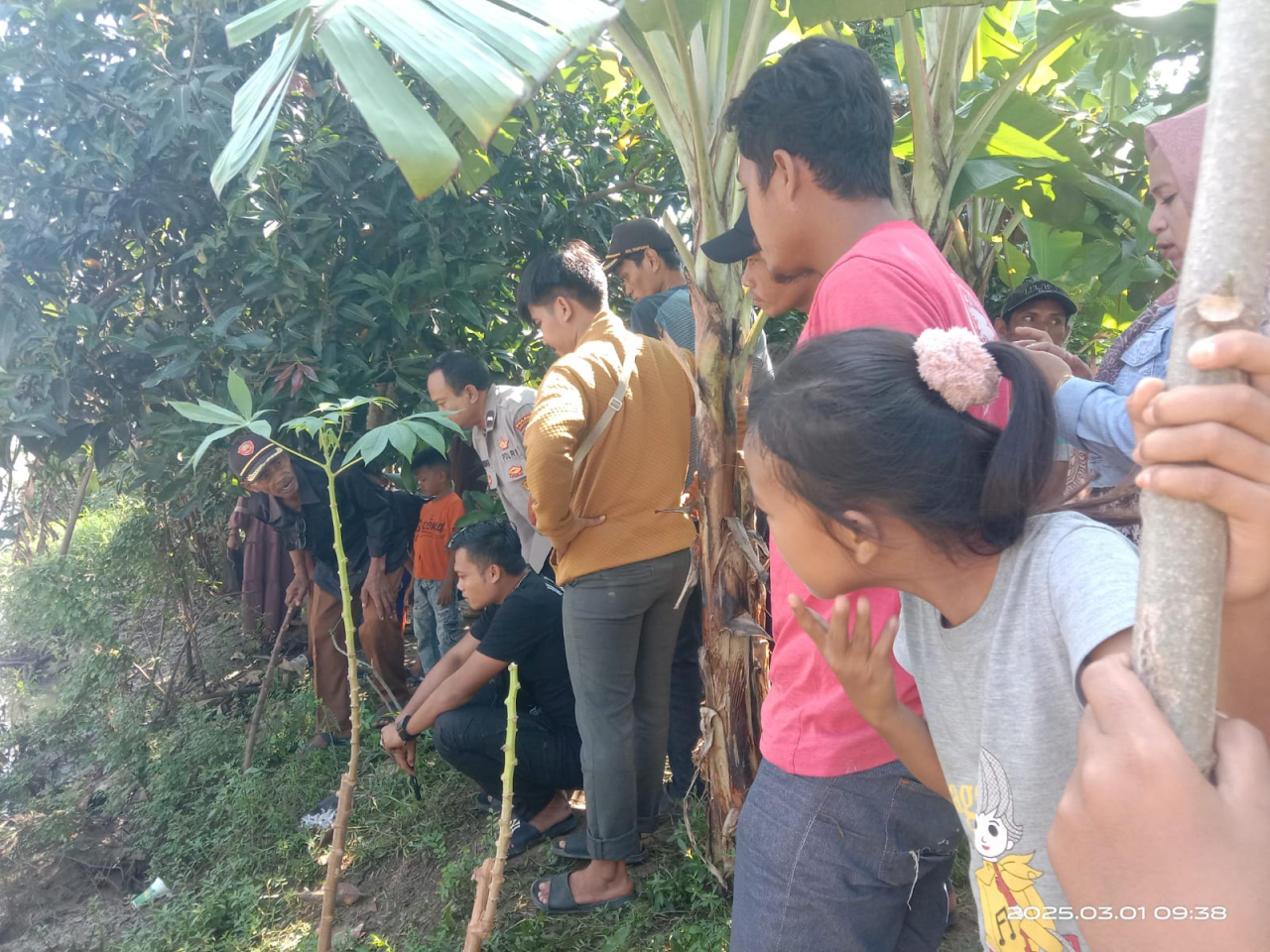 Balita Tenggelam di Sungai Pembuang Dusun Banir Tanggul Desa Purwajaya Kecamatan Tempuran
