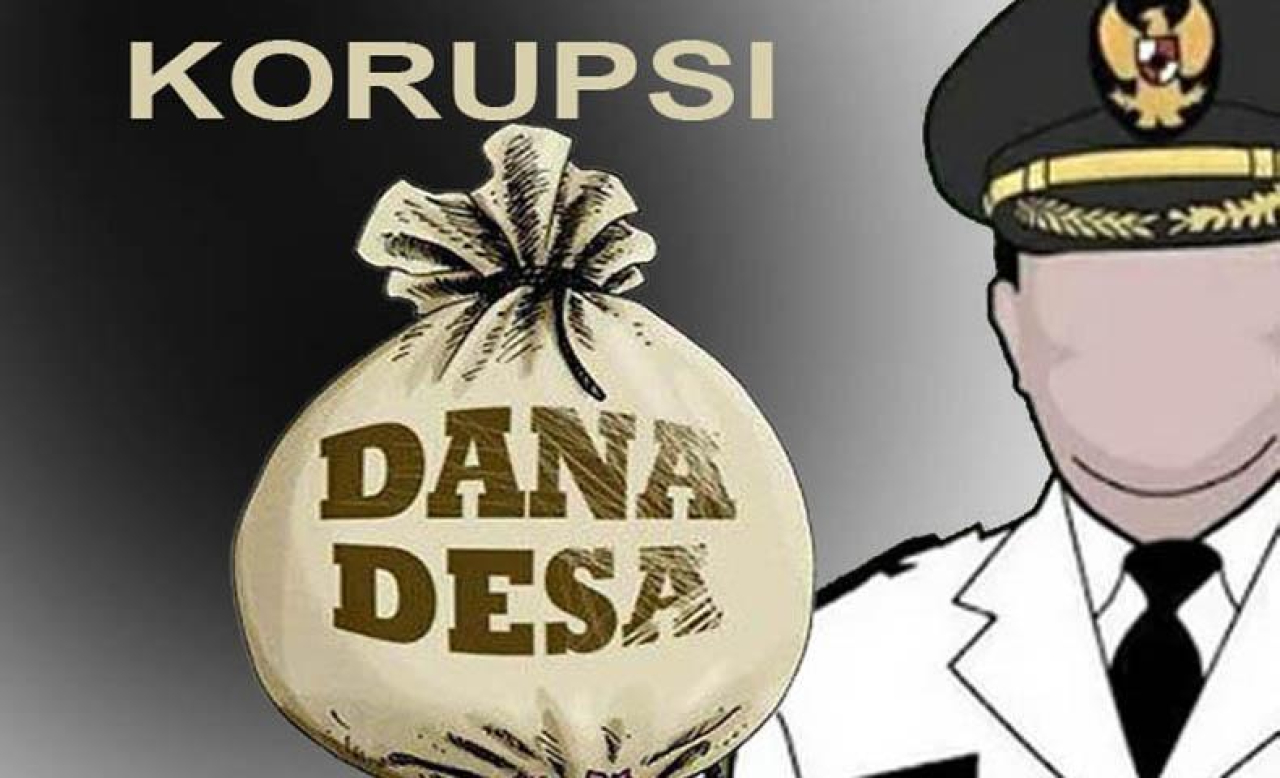 Poster penggelapan dana desa (Foto: Dok @di rj krwng)