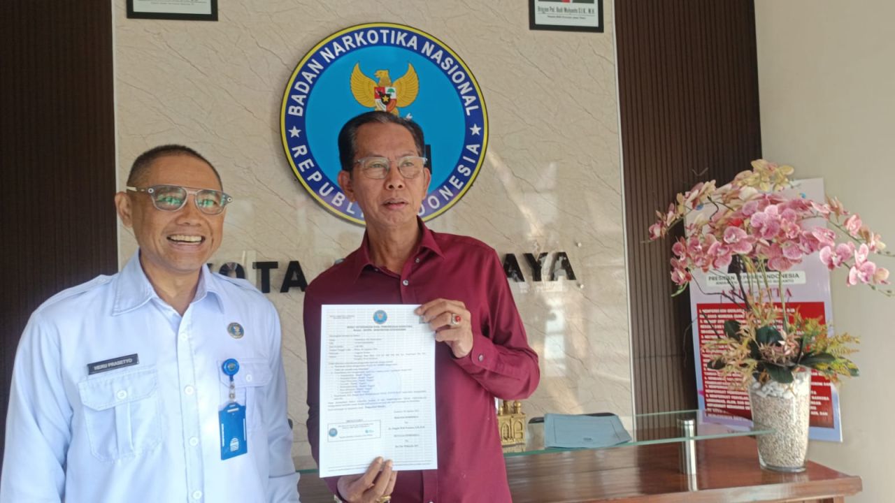 Foto : Adi Sutarwiyono Usai Menjalani Tesr