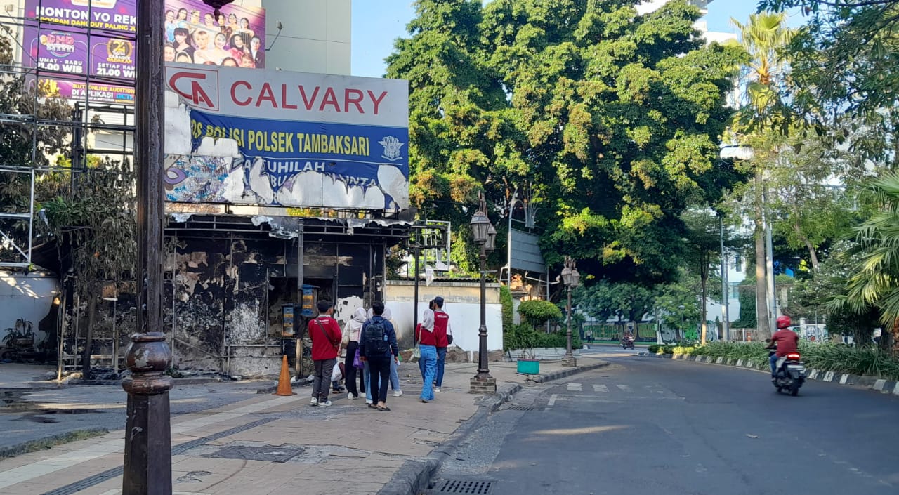Pasca Aksi Massa Membakar Pos Polisi di Surabaya