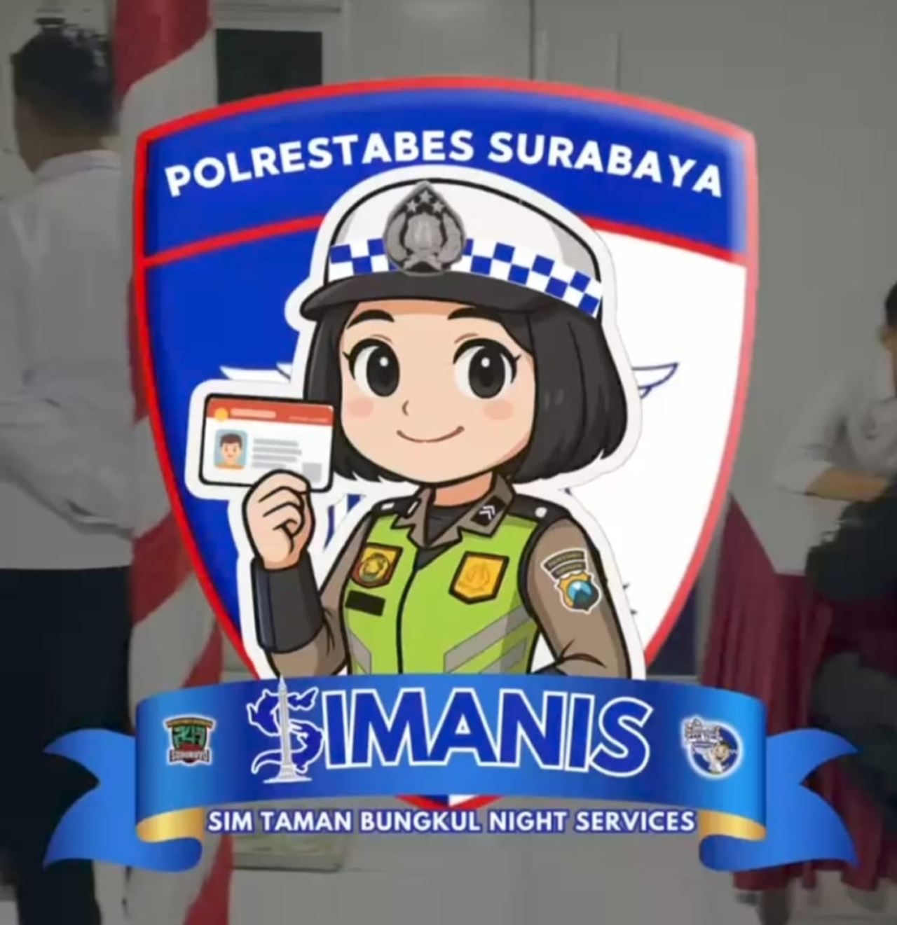 SIM Taman Bungkul Surabaya, layanan mudah, cepat dan aman (Foto: Dok poster sim)
