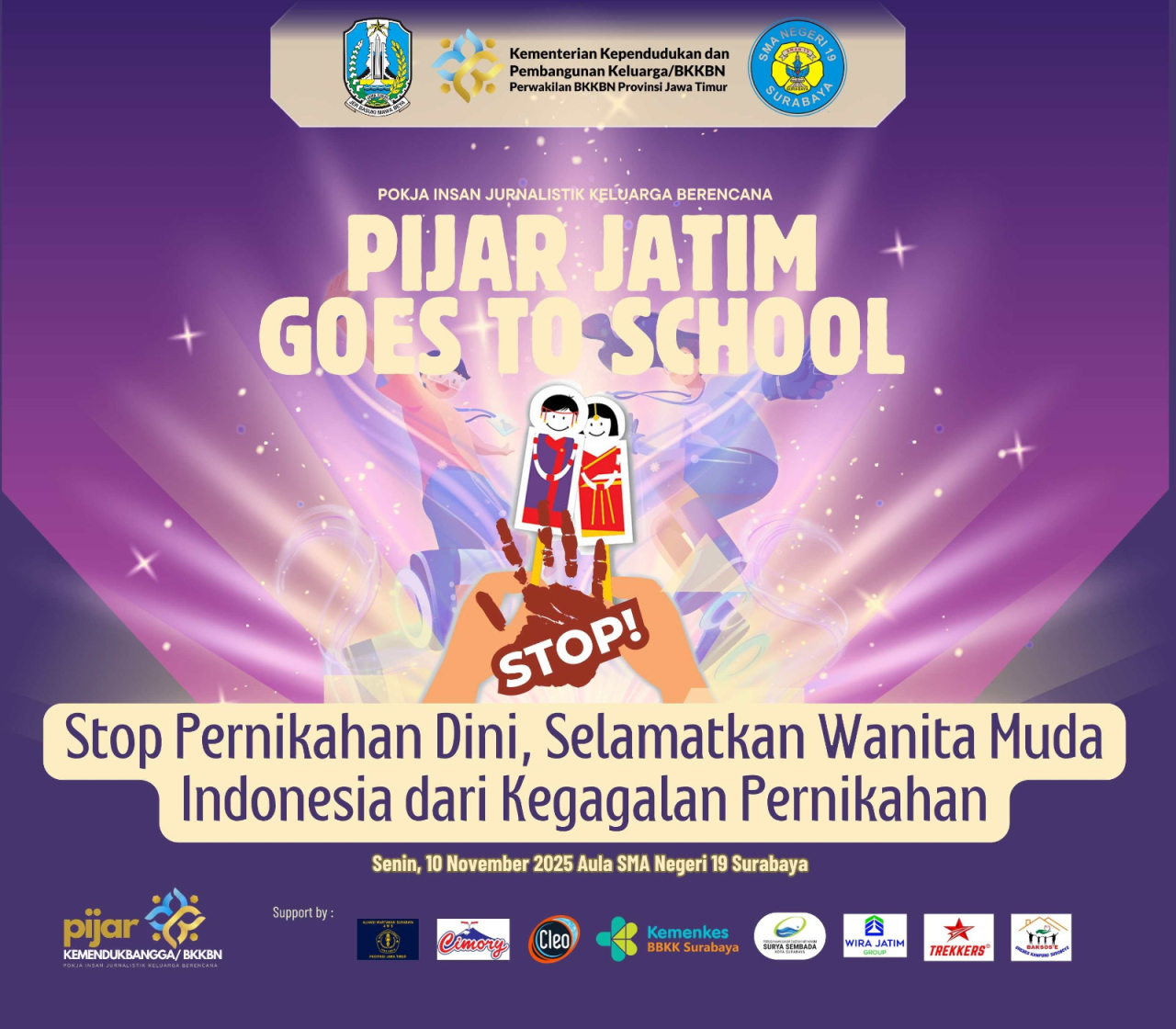 Cegah Janda Usia Sekolah, Ketua Pijar: Stop Pernikahan Dini 