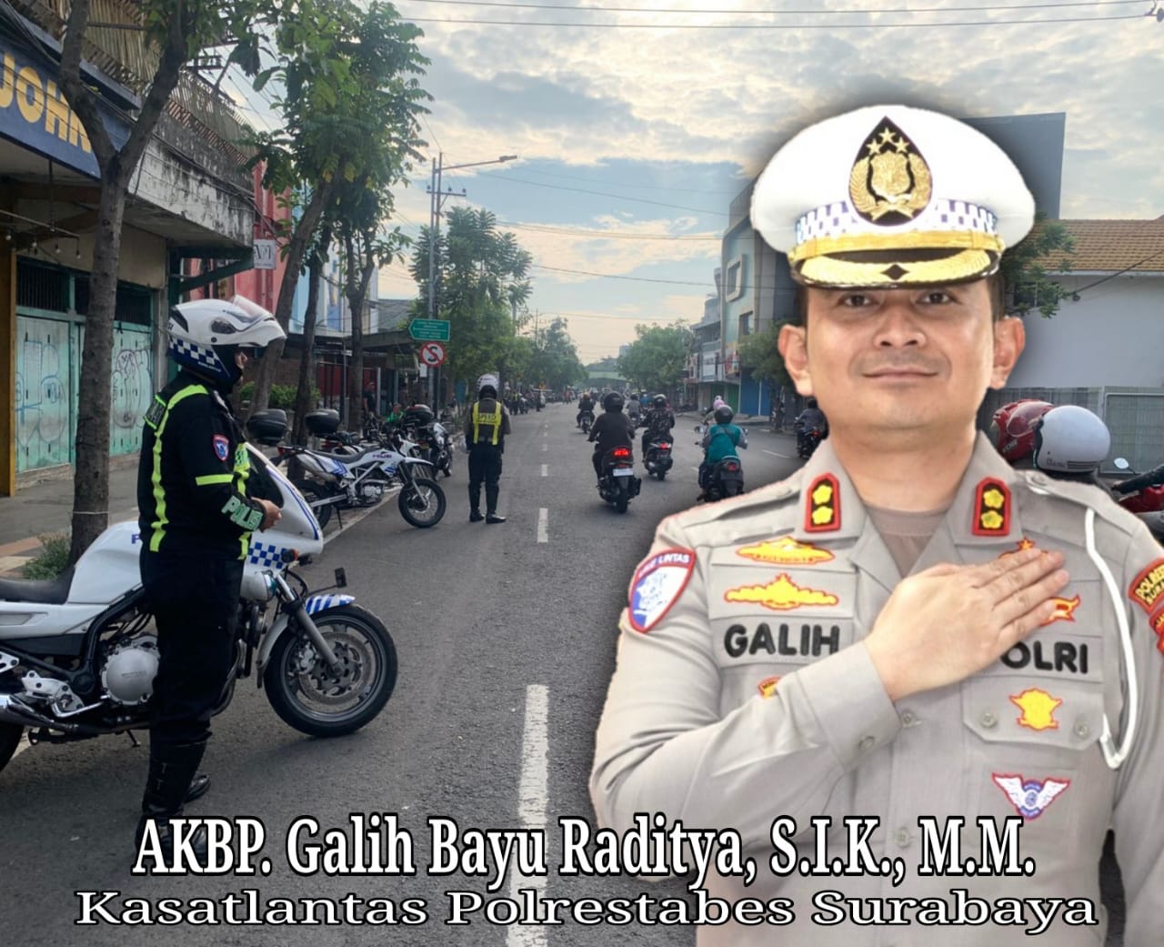 Kasatlantas Porestabes Surabaya AKBP Galih Bayu Raditya (Foto: Dok info media KJN)