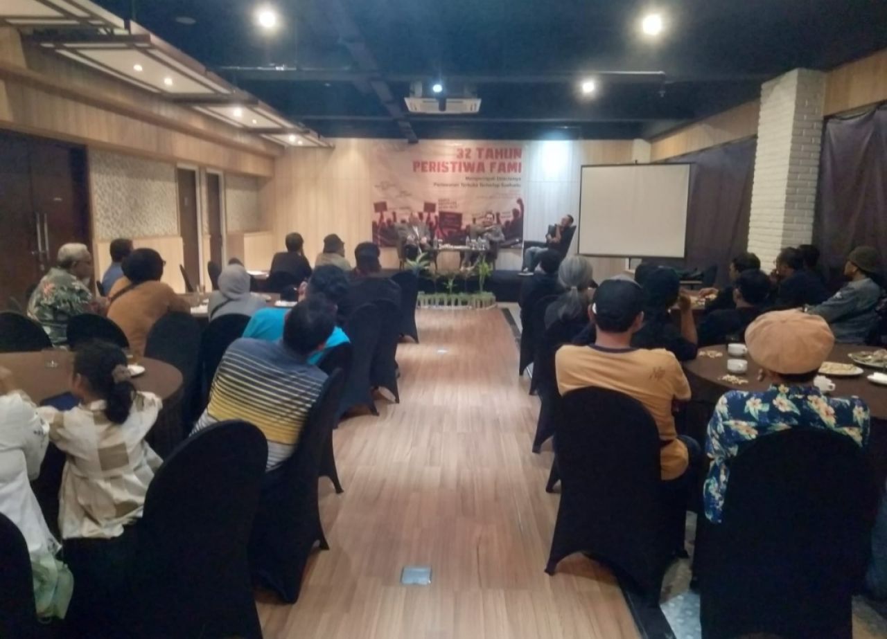 Foto : Saat acara saresehan peringatan peristiwa FAMI