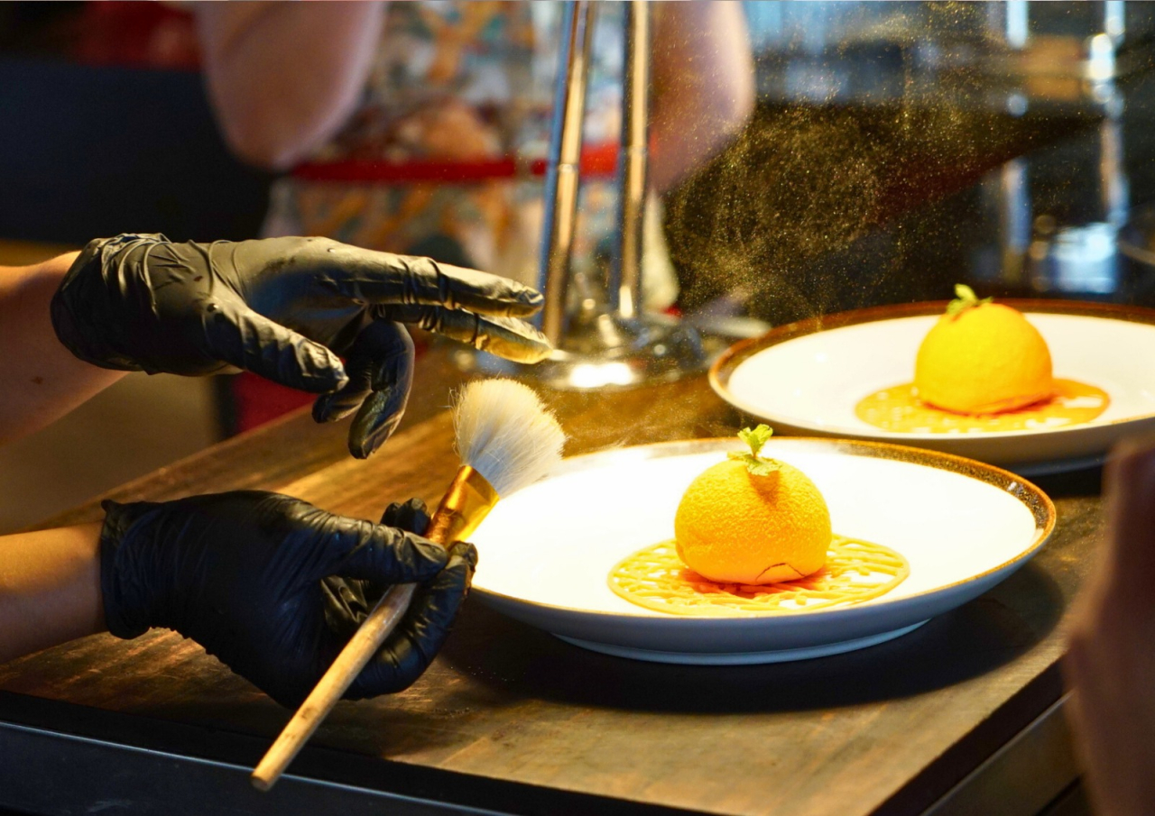 Mandarin Golden Dome Cake (Foto: Dok istimewa)
