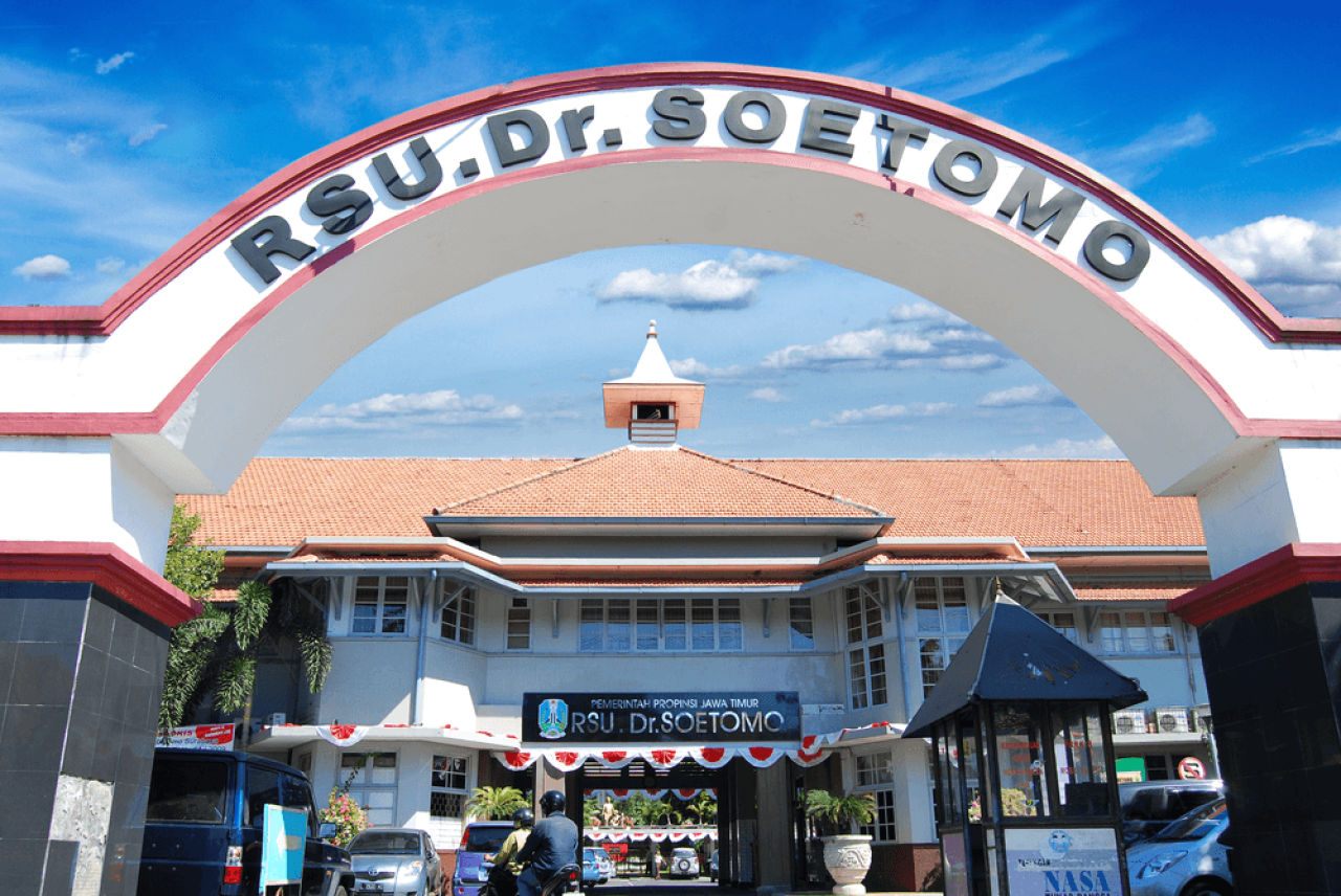Foto : Pintu gerbang RSUD Dr Soetomo Surabaya