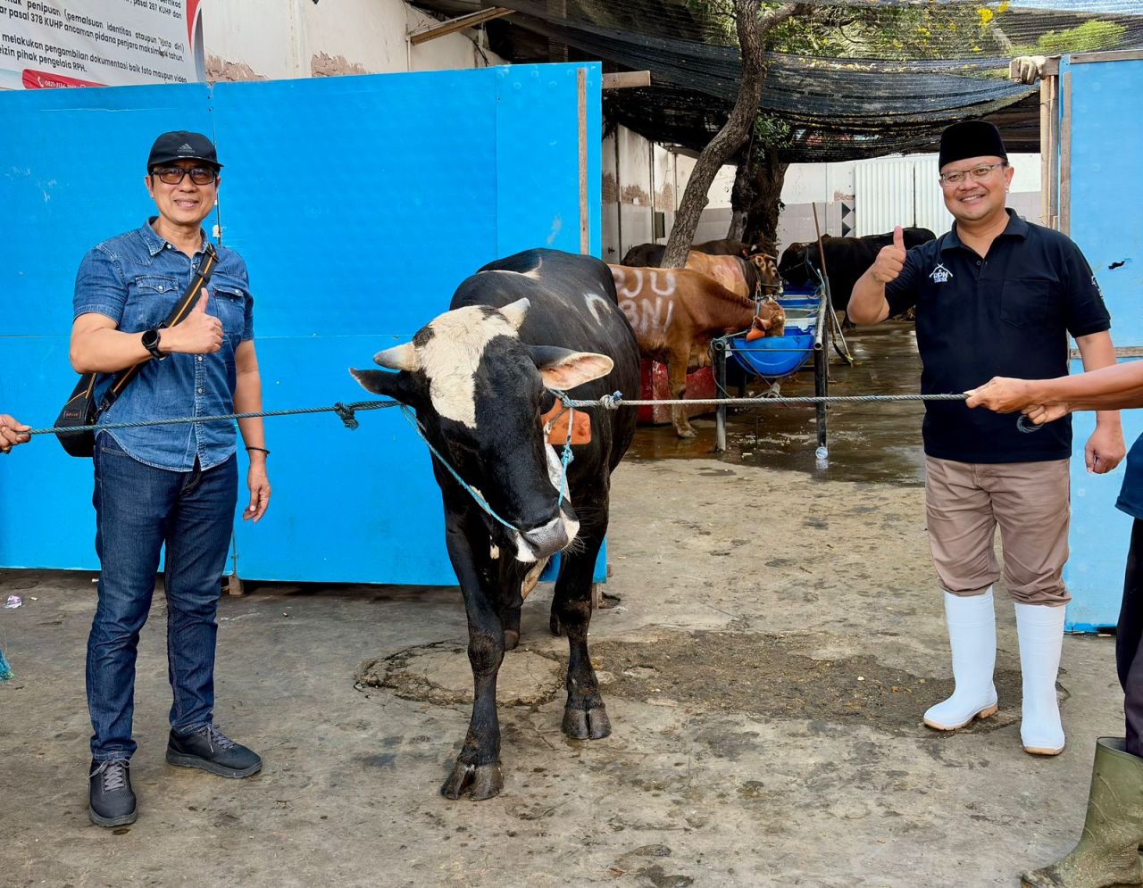 Perumda Air Minum Surya Sembada Kota Surabaya Salurkan 13 Ekor Sapi Qurban Untuk Warga Surabaya 