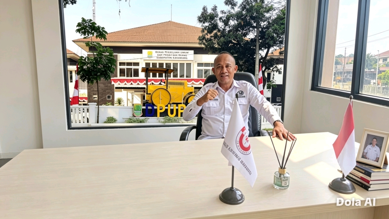 Kepala Bidang SDA Dinas PUPR Kabupaten Karawang, Tri Winarno (Foto: Dok adi karawang/rakyatjelata)